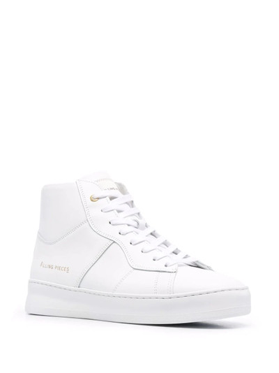 Filling Pieces high-top panelled leather sneakers outlook