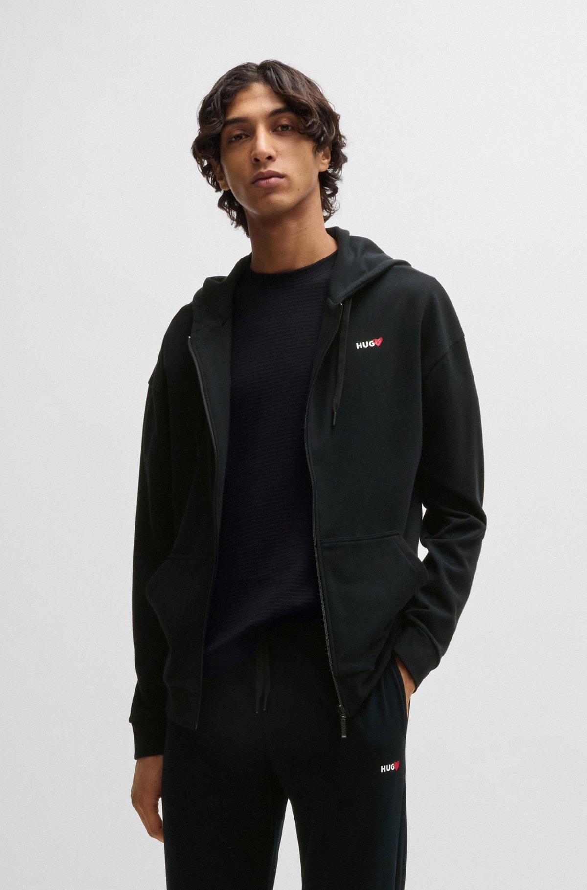 ZIP-UP HOODIE WITH SEASONAL LOGO PRINT - 2