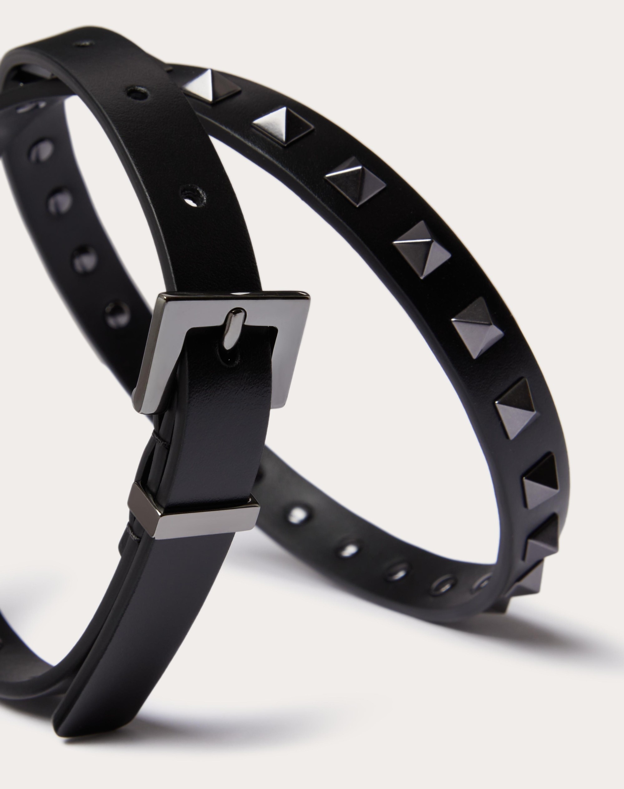 ROCKSTUD BELT IN SHINY CALFSKIN 15 MM - 2