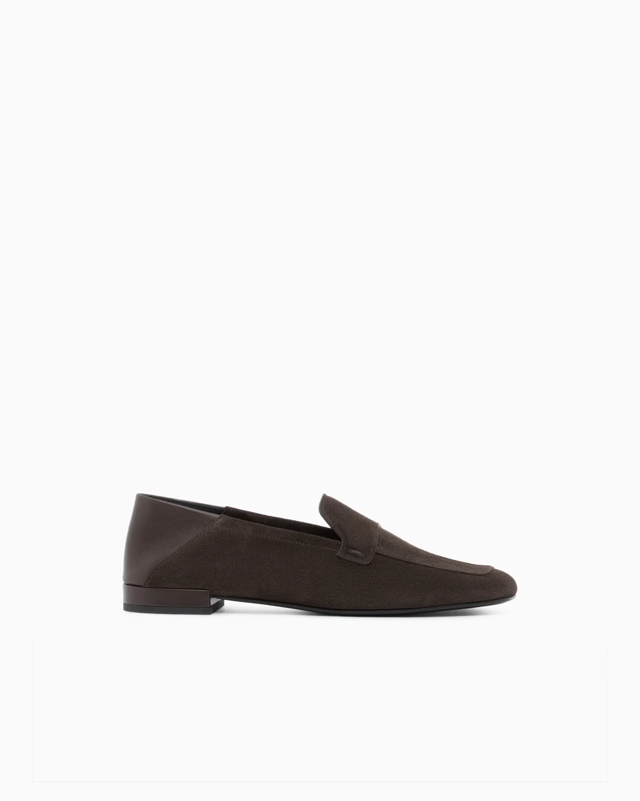 LOAFER IN SPLIT LEATHER WITH LEATHER LINING AND SOLE - 1