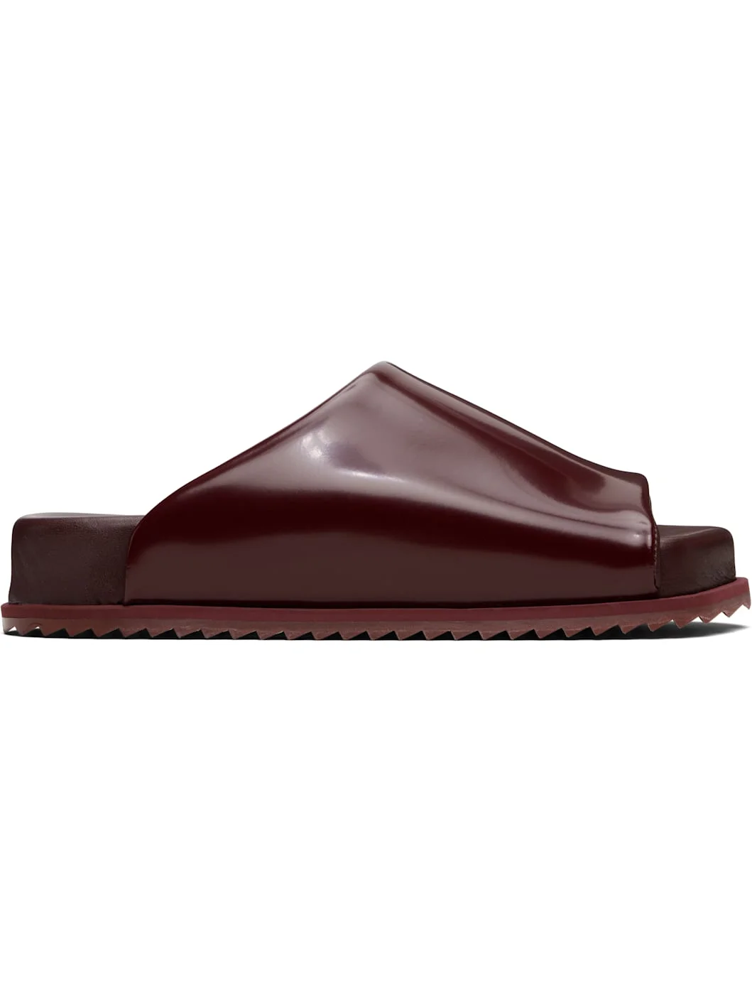 Burgundy Finn Slides - 1