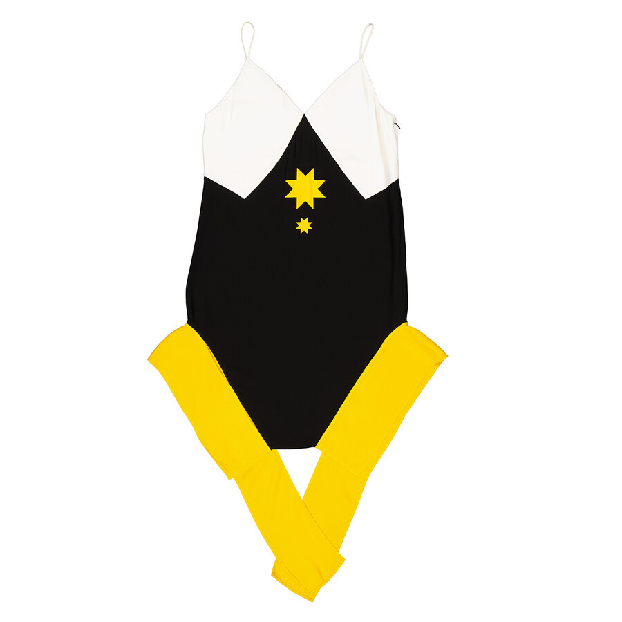 Burberry Panel-Detail Geometric Slip Dress - 2