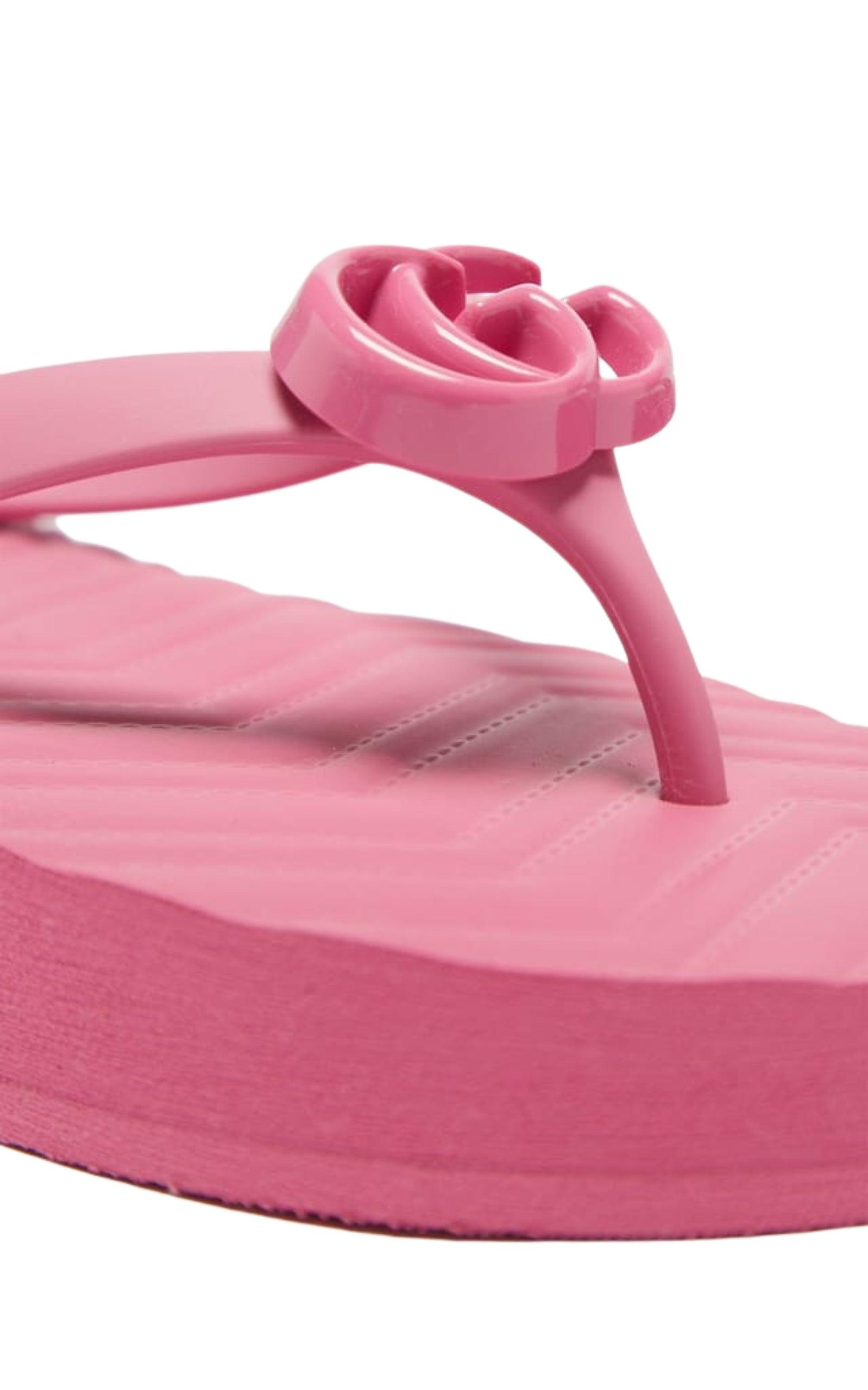 Pascar GG Platform Flip Flop In Pink - 5