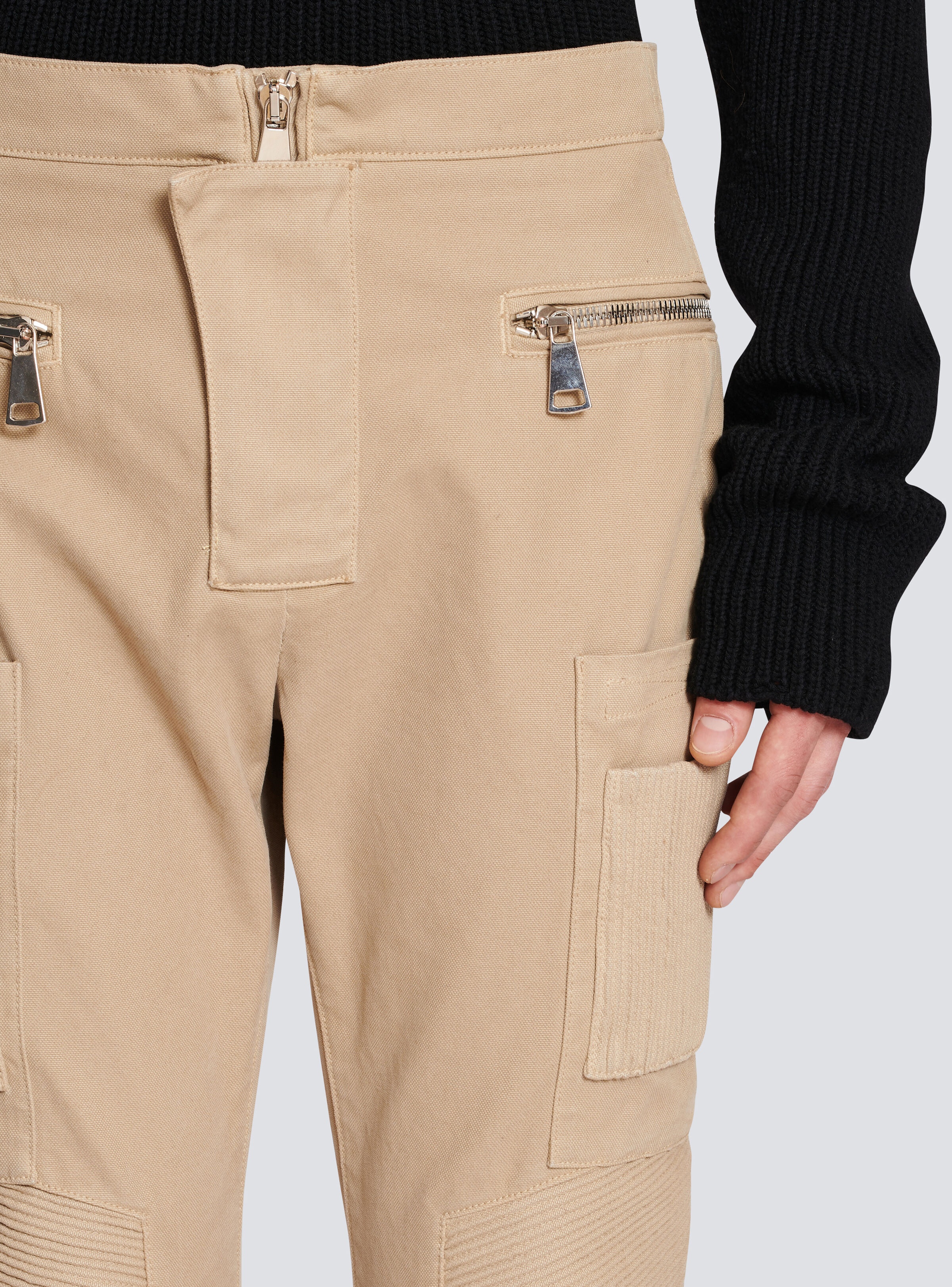 Cotton cargo trousers - 6