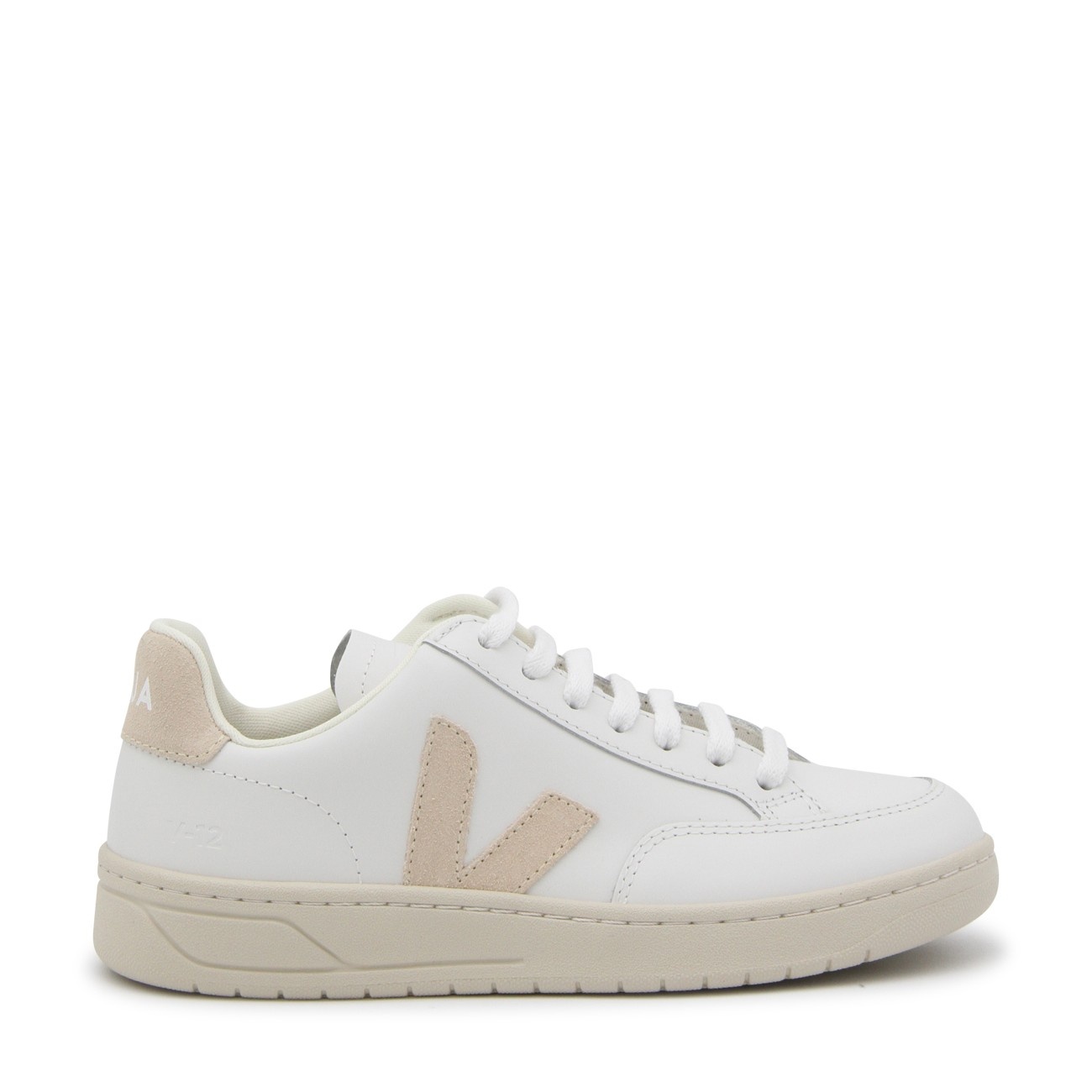 white and pink leather v-12 sneakers - 1