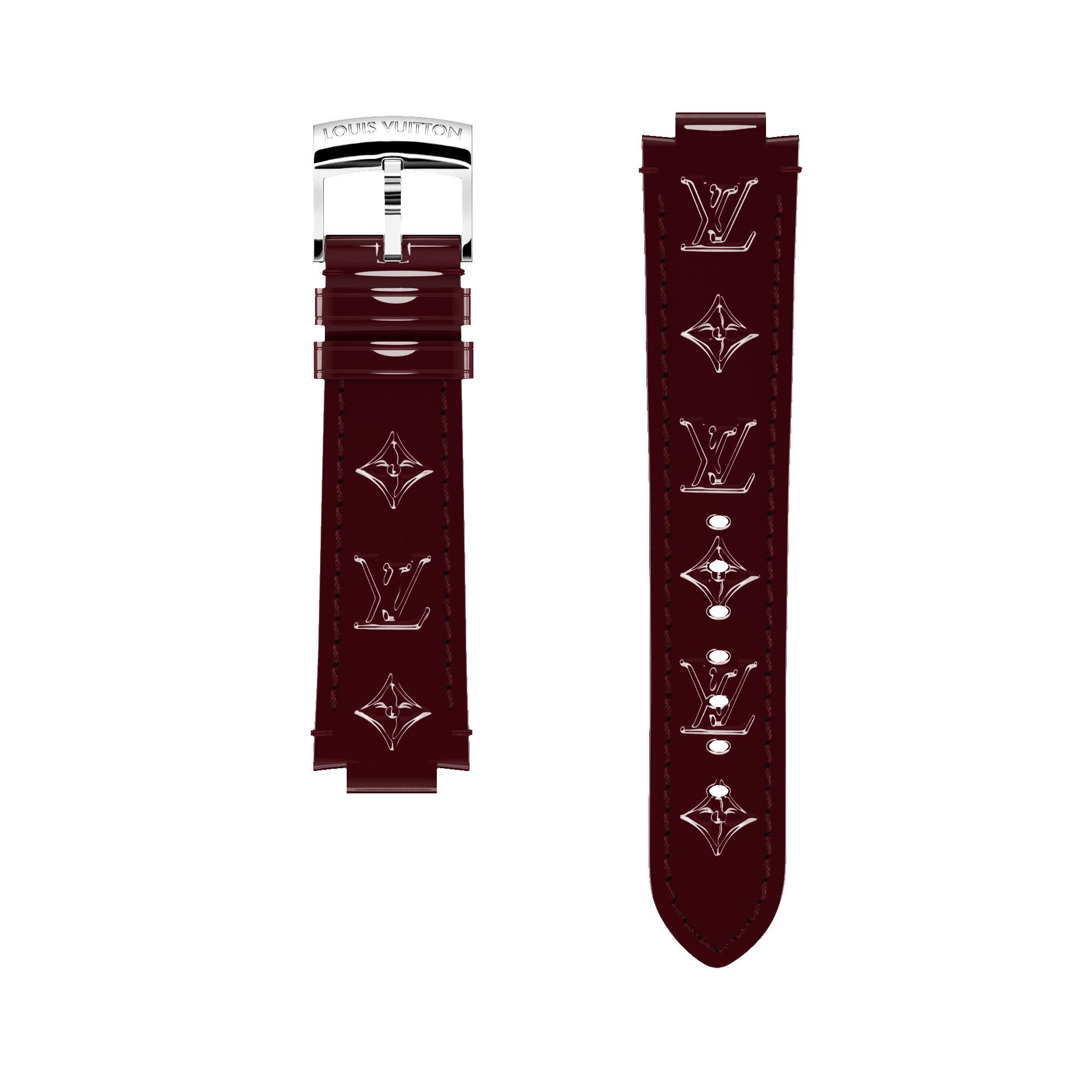STRAP TAMBOUR MONOGRAM VERNIS AMARANTE S/S - 1