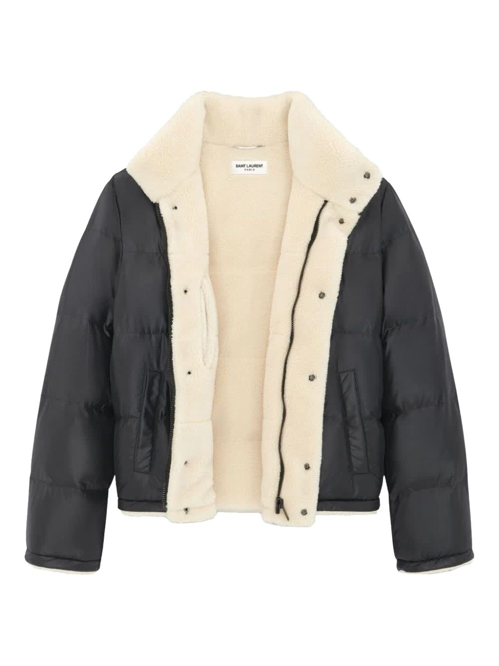puff down shearling-lined jacket - 4