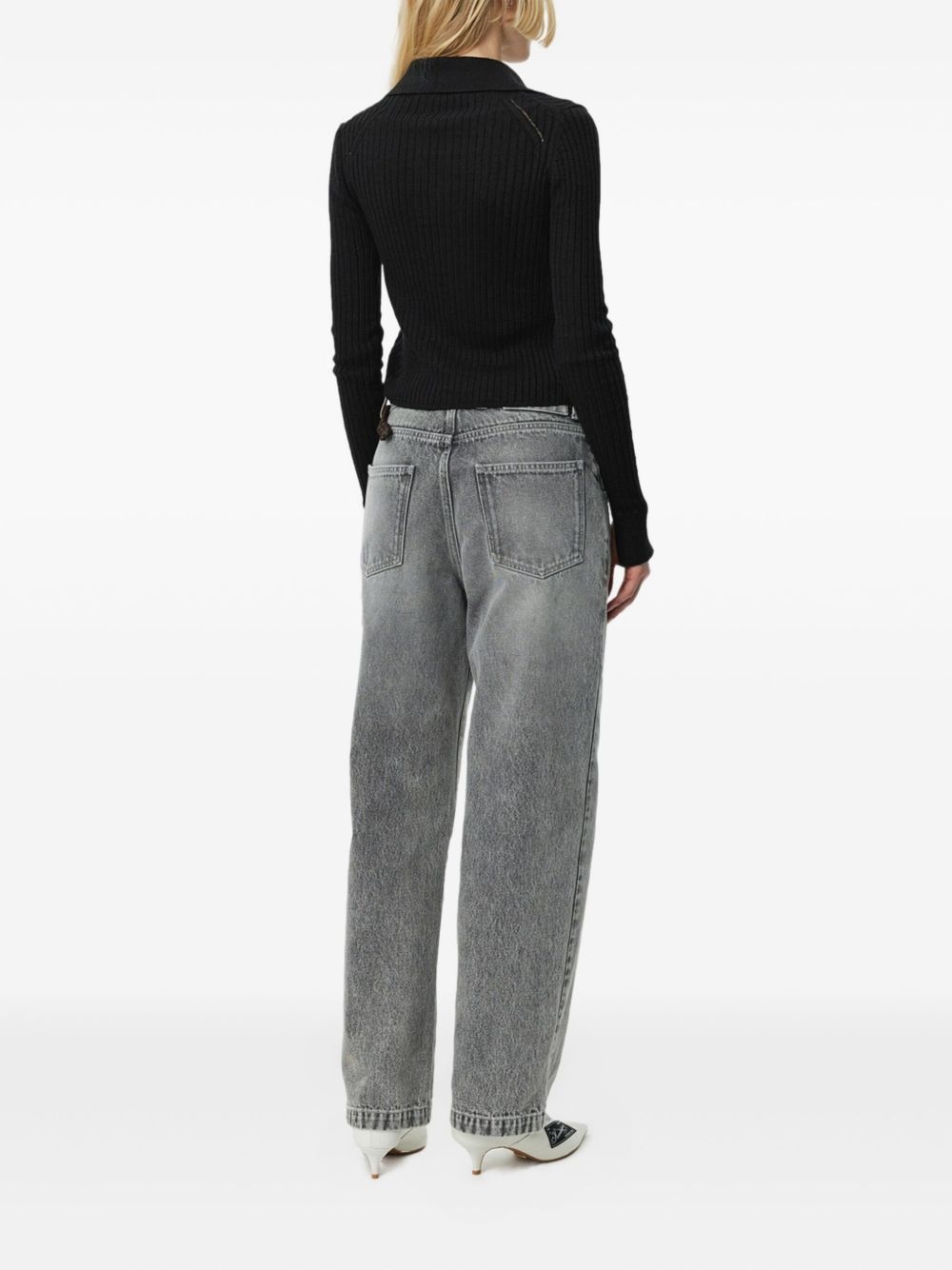 ribbed-knit cardigan - 5