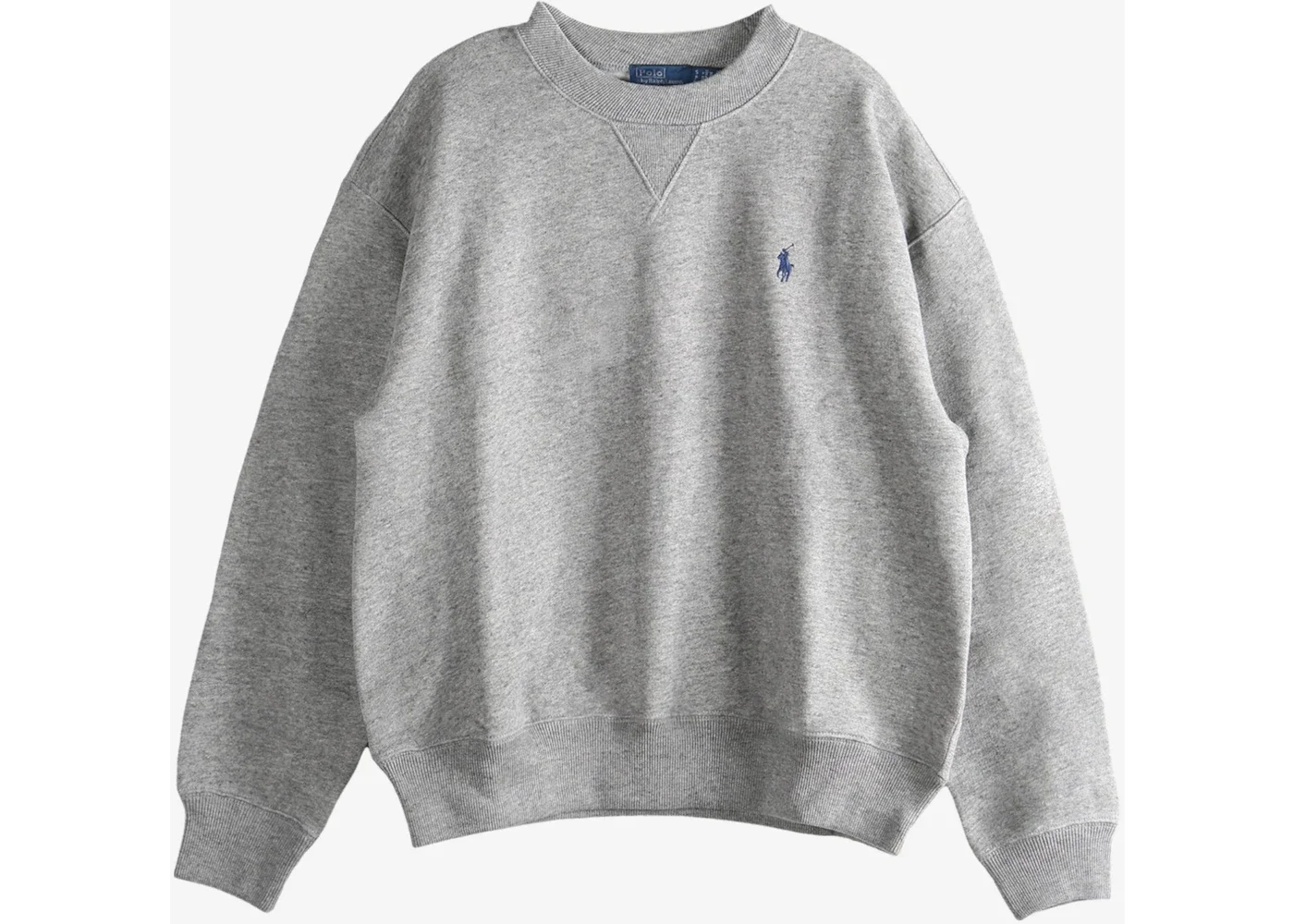 Polo Ralph Lauren Arctic Fleece Knit Long Sleeve Crew Neck Sweatshirt Dark Vintage Heather - 1