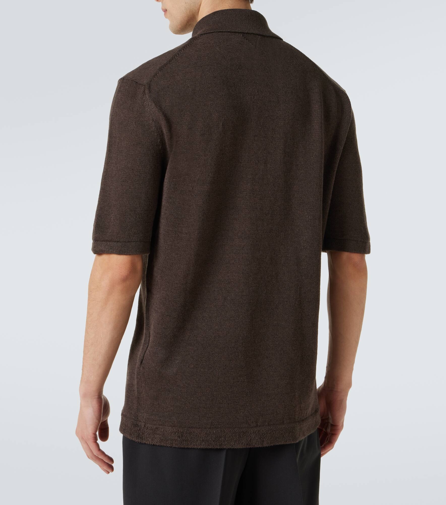 Linen polo shirt - 4