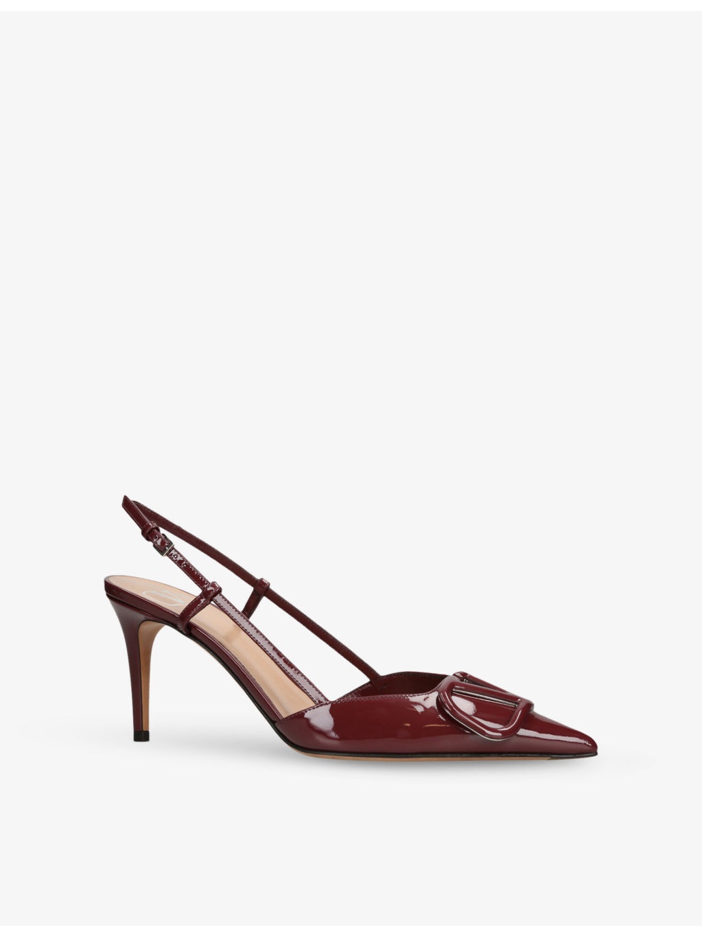 Vlogo Signature 80 Patent-Leather Slingback Courts - 3