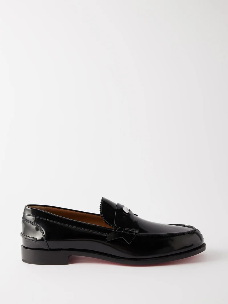 Christian Louboutin Men's Greg On Patent Leather Loafers