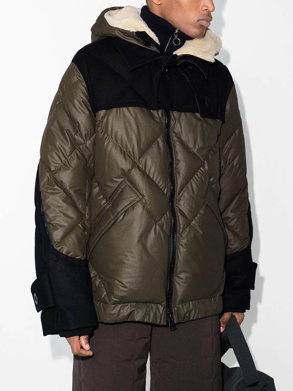 Melton quilted puffer jacket - 2