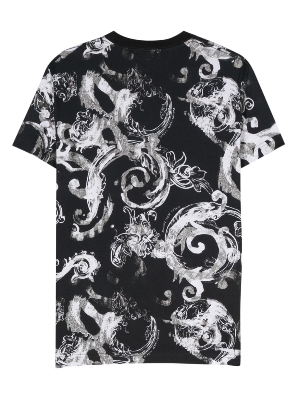 Baroque-print cotton T-shirt - 2