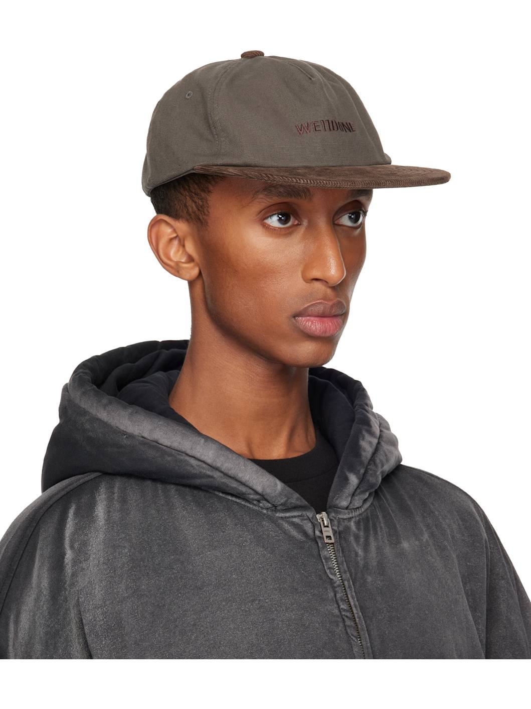 Gray & Brown Work Cap - 2