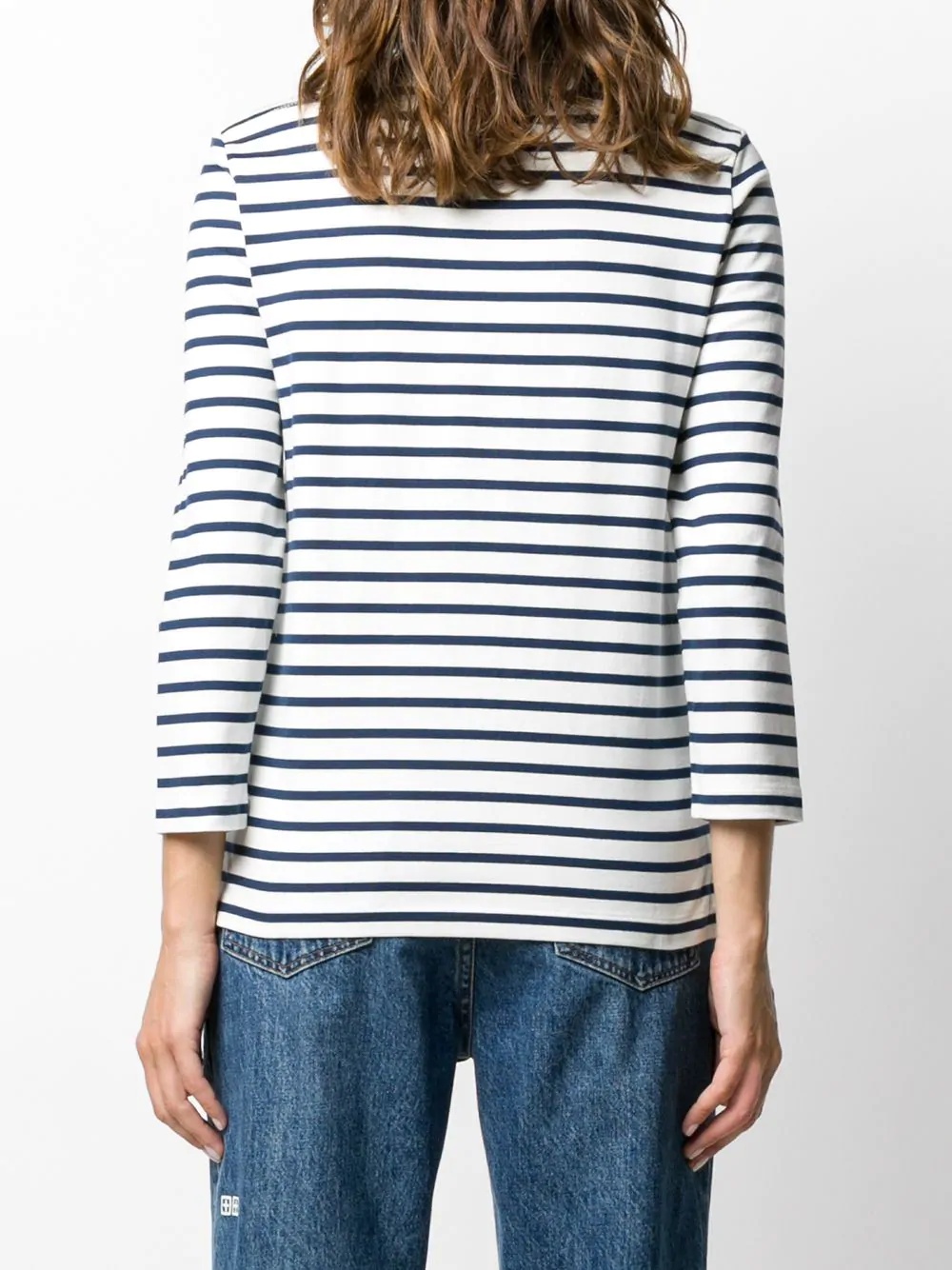 fine knit striped top - 4