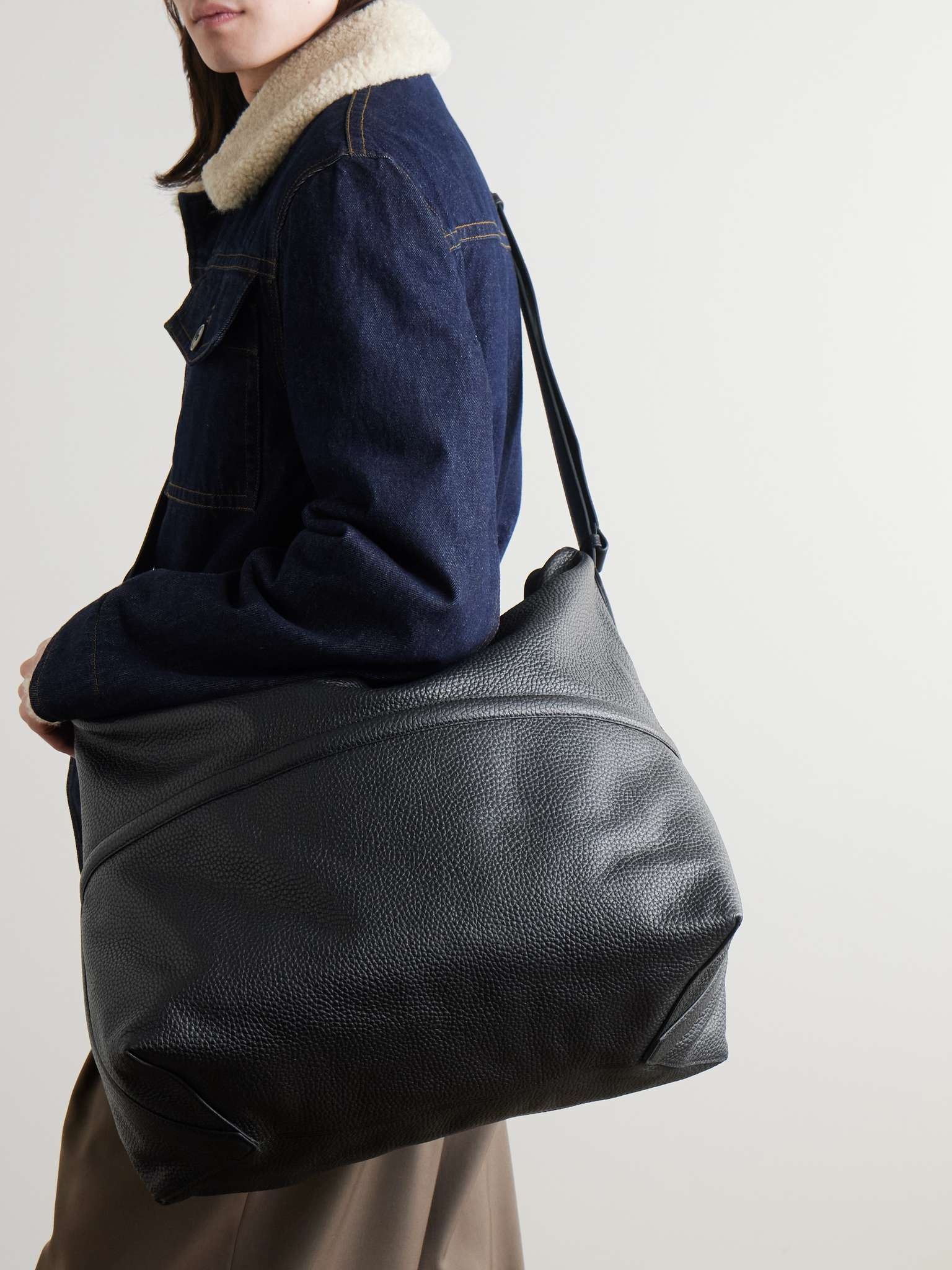 Full-Grain Leather Messenger Bag - 6
