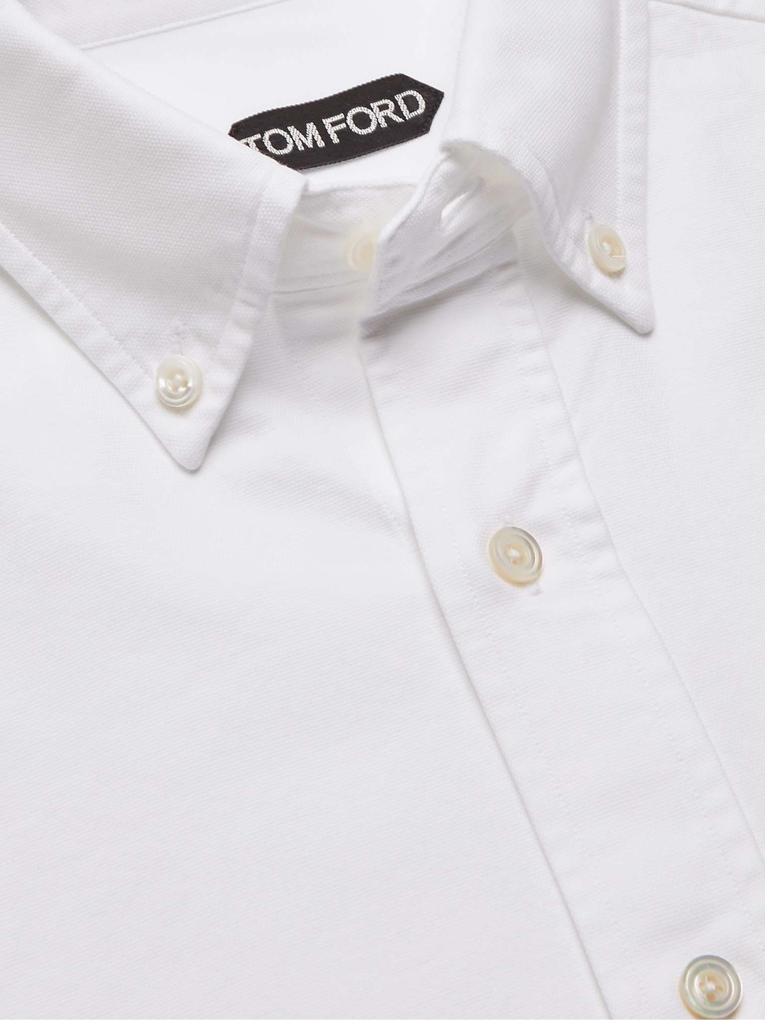 Slim-Fit Button-Down Collar Cotton-Poplin Shirt - 10