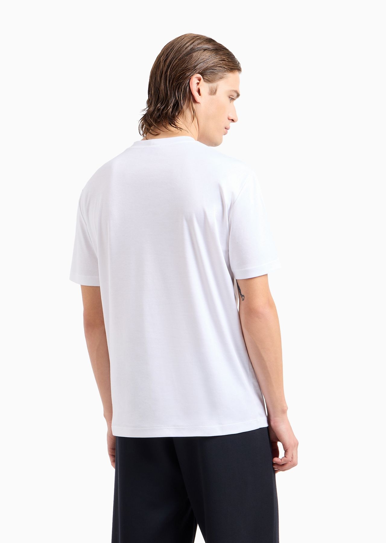Pure cotton interlock crew-neck T-shirt - 3