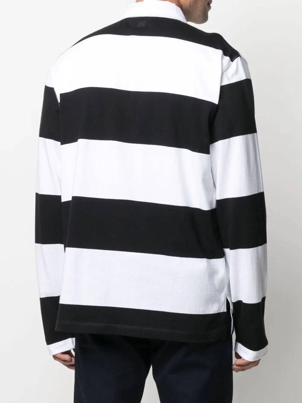 horizontal-stripe polo shirt - 4