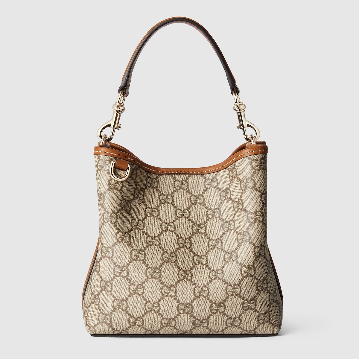 バッグ・カバンその他 GUCCI Mini GG Emblem bucket bag brown GG Emblem small bucket bag in brown GG leather | GUCCI® US