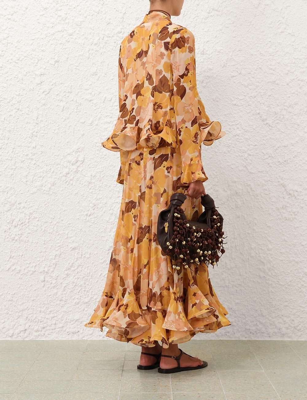 BALANCE FLUTTER MIDI SKIRT - 4