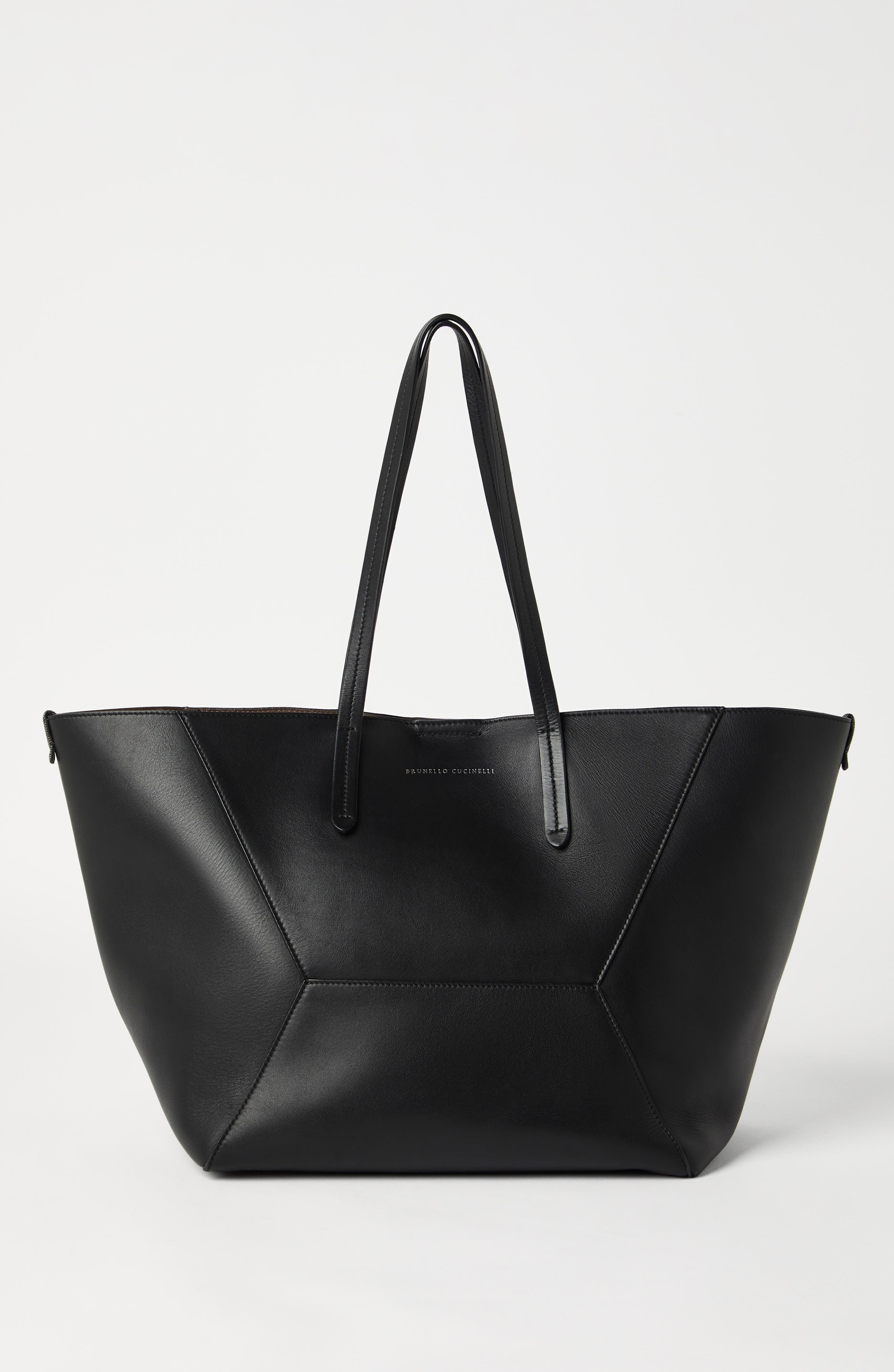Brunello Cucinelli Calfskin BC Duo bag in Black at Nordstrom - 2