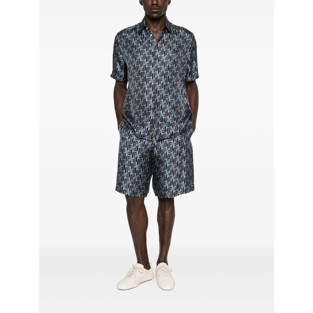 Fendi Blue Shorts - Tailored Shorts Men - 2