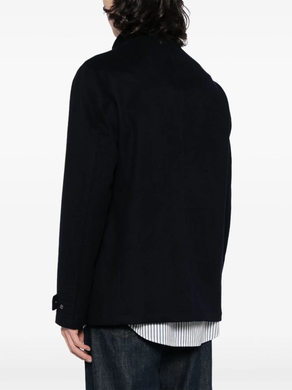 CASHMERE ZIP-UP COAT - 3