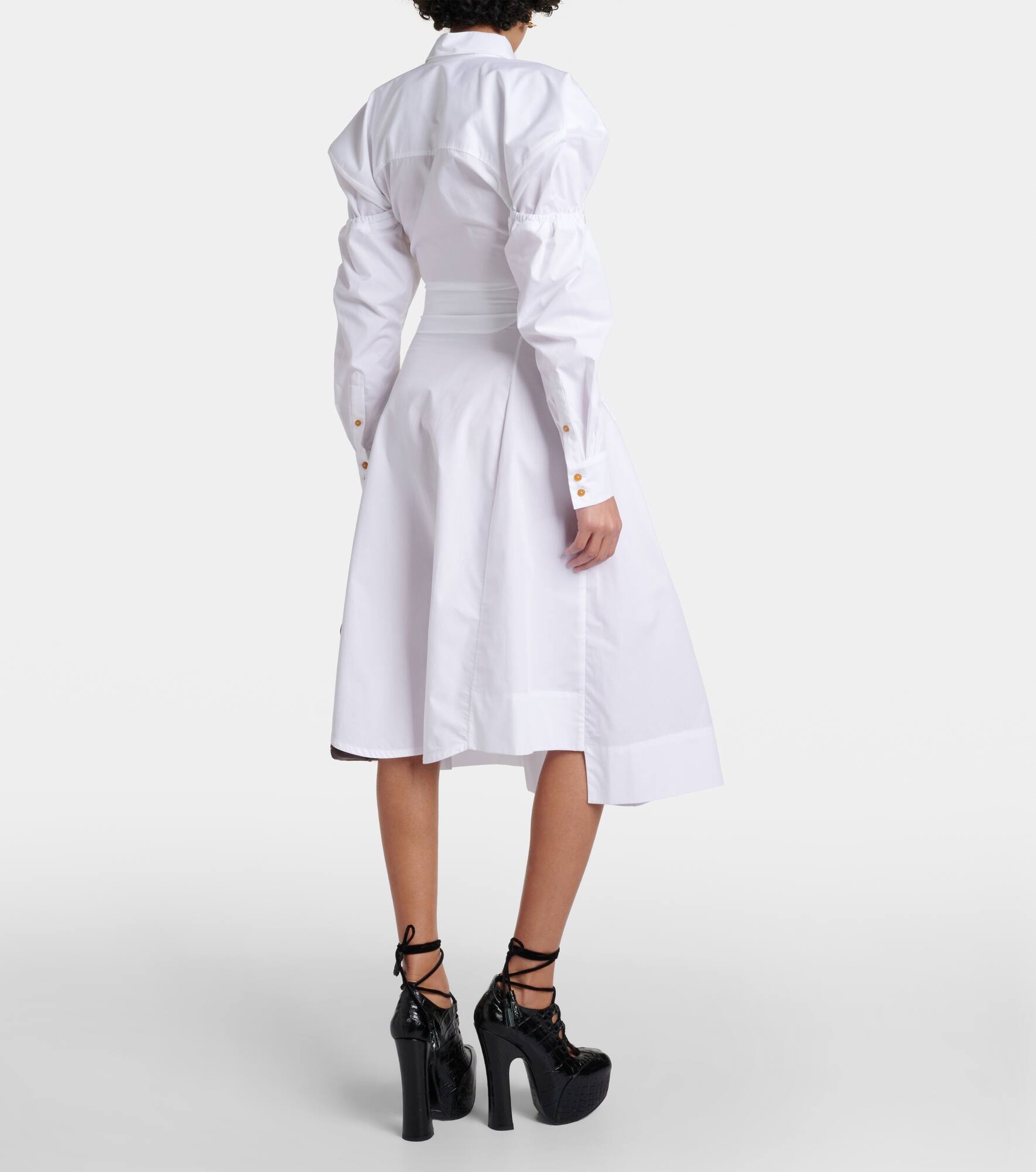 Kate cotton poplin midi dress - 3