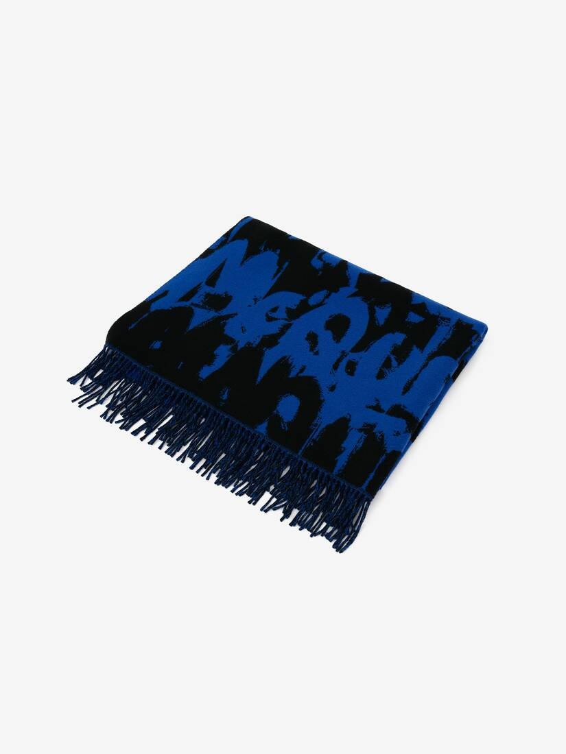 Mcqueen Graffiti Plaid in Royal/black - 3