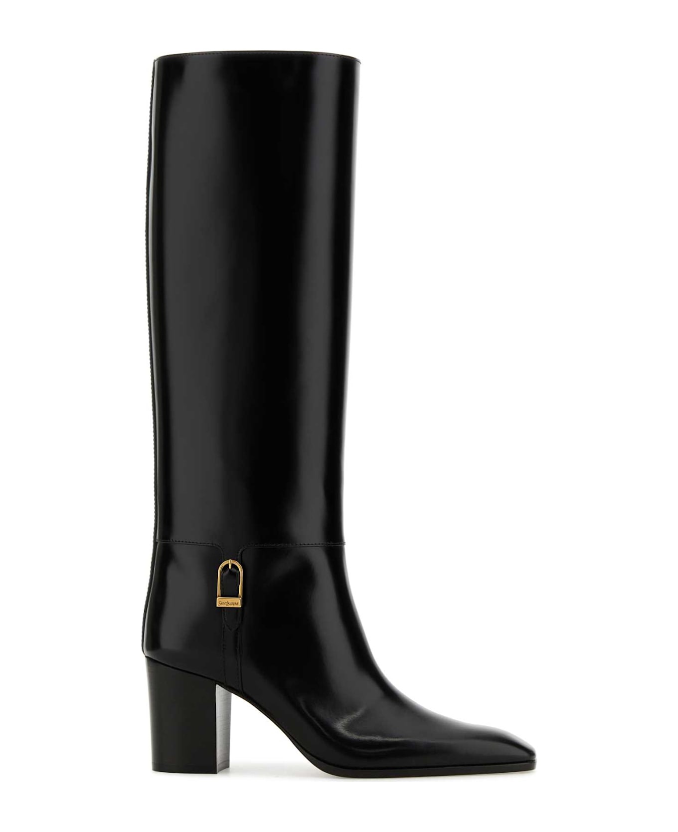 Black Leather Julia 70 Boots - 2