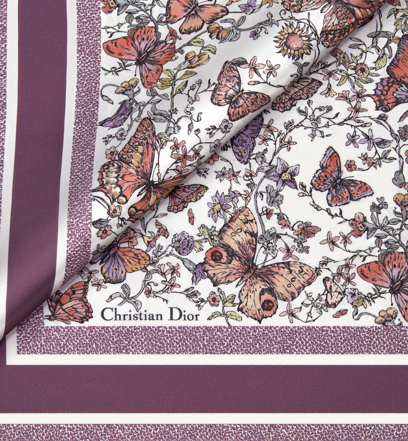 Toile de Jouy Papillon Dior Silk Top 5