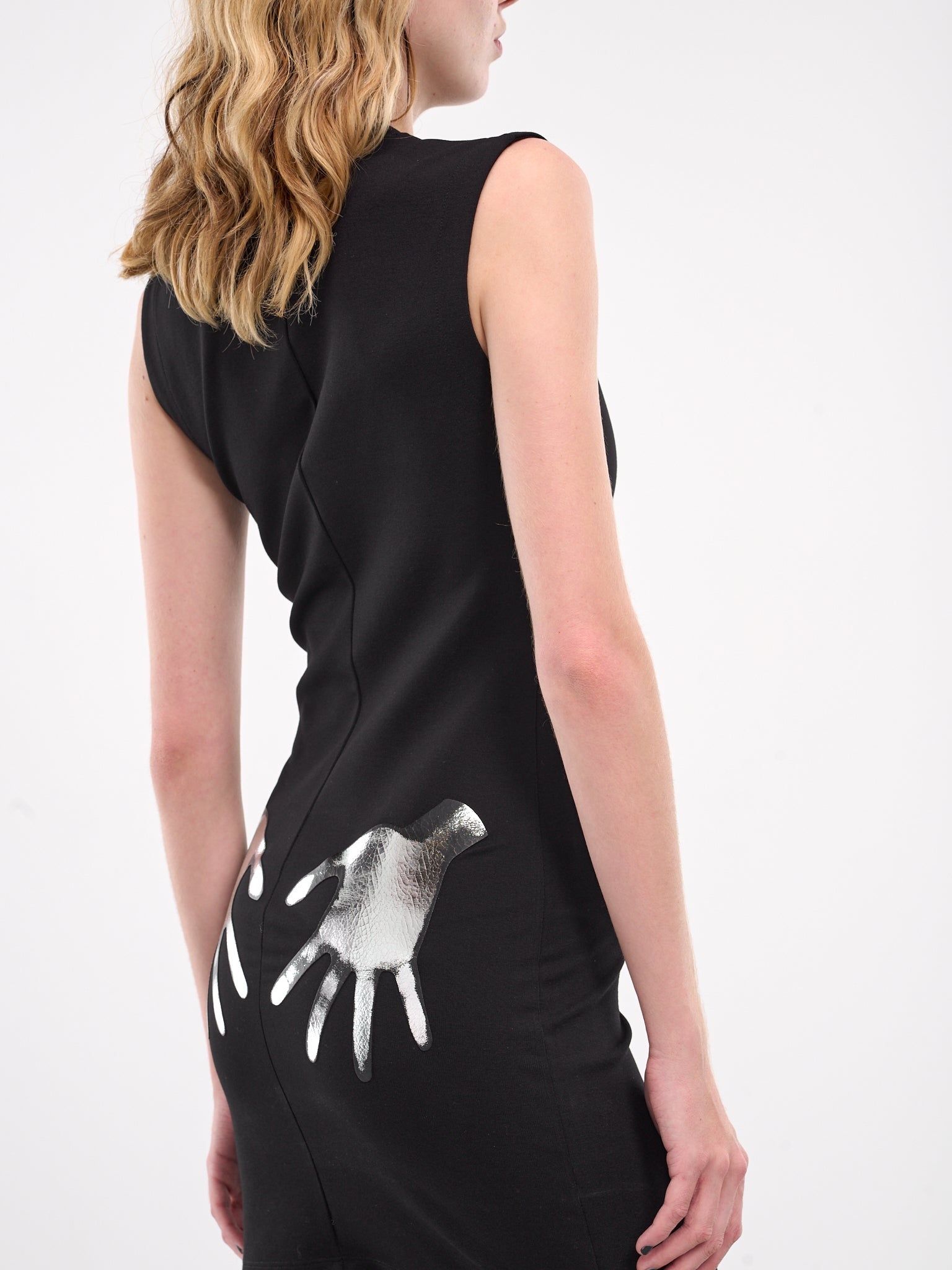 Handprint Sleeveless Mini Dress - 5