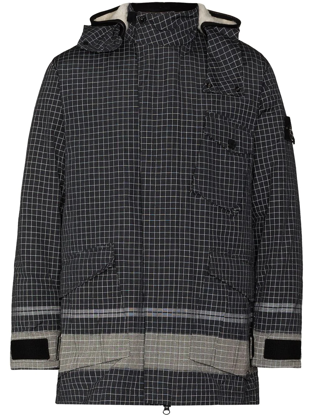 Special checked hooded jacket - 1