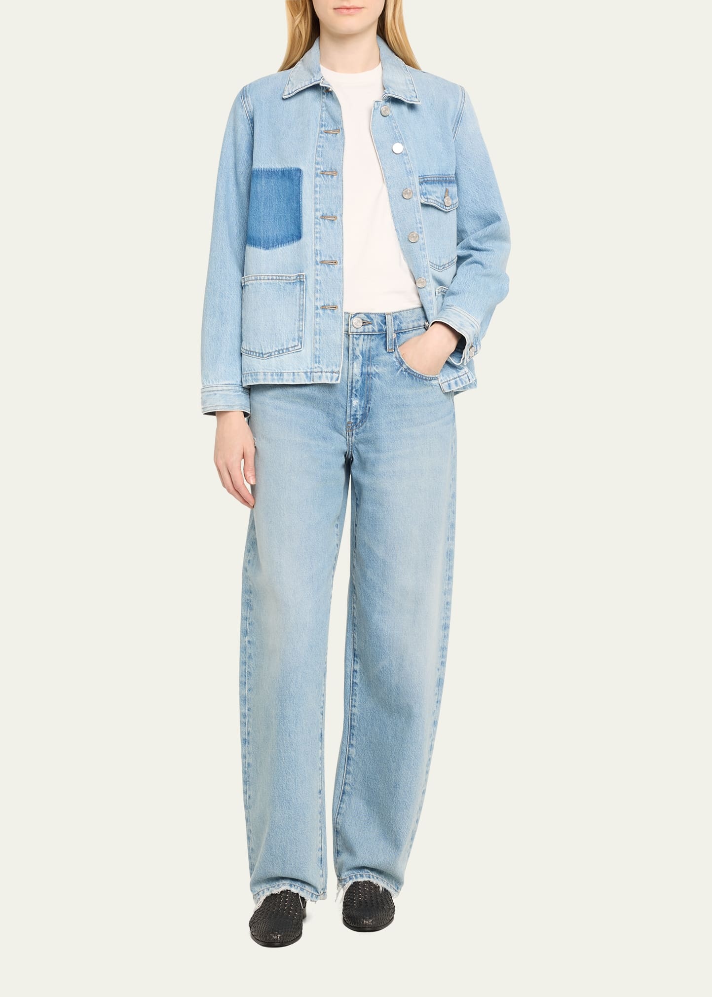 Low Slung Barrel Jeans - 2