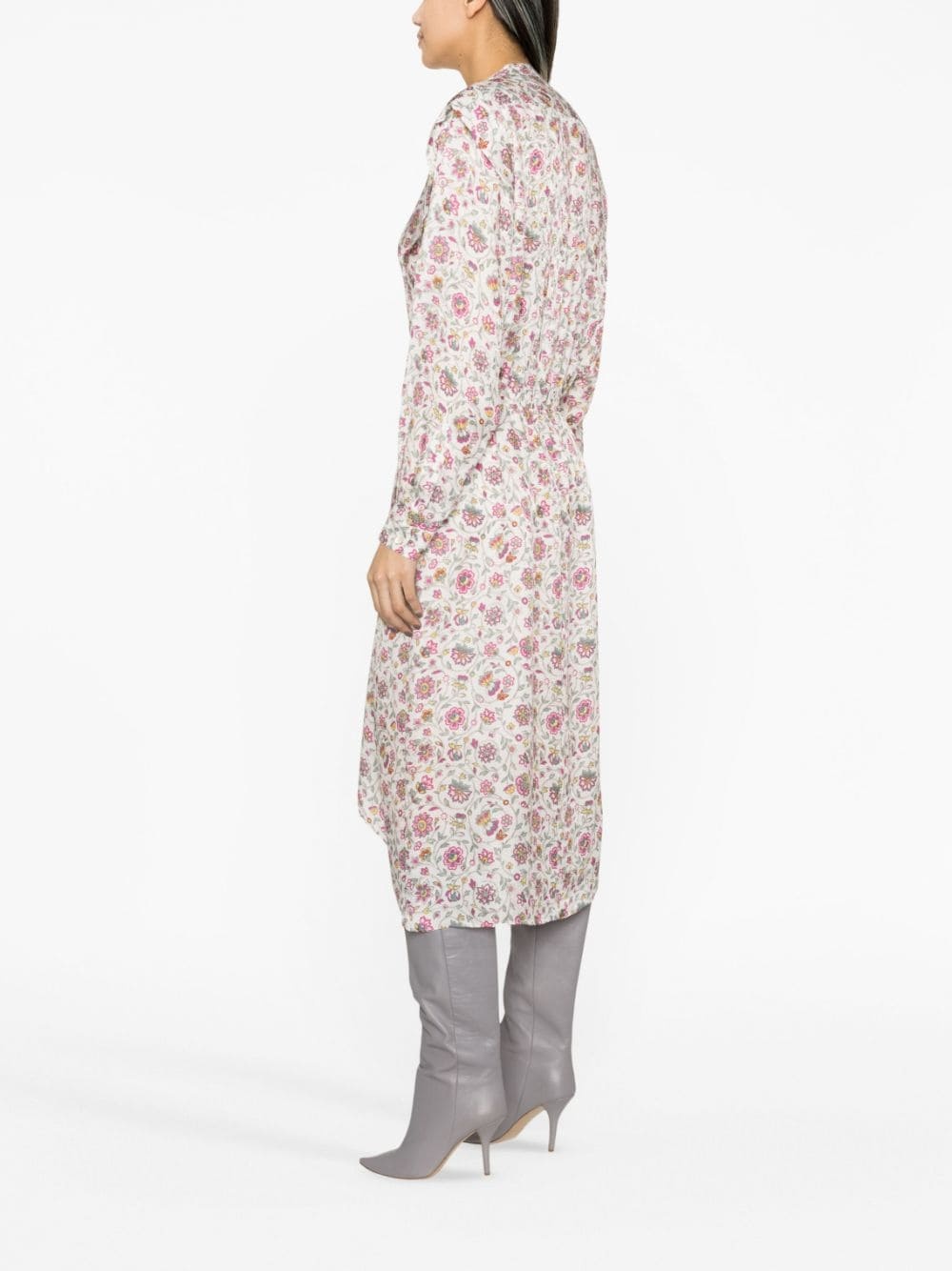 Leidy floral-print shirtdress - 4