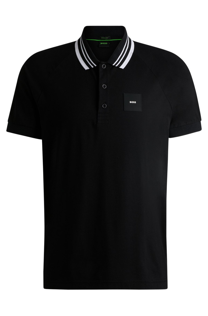 PADDY STRETCH-COTTON POLO SHIRT 와 STRIPED COLLAR 1