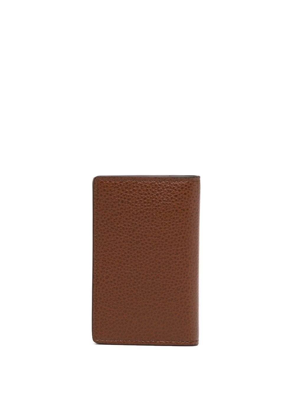 grain-leather card case - 2