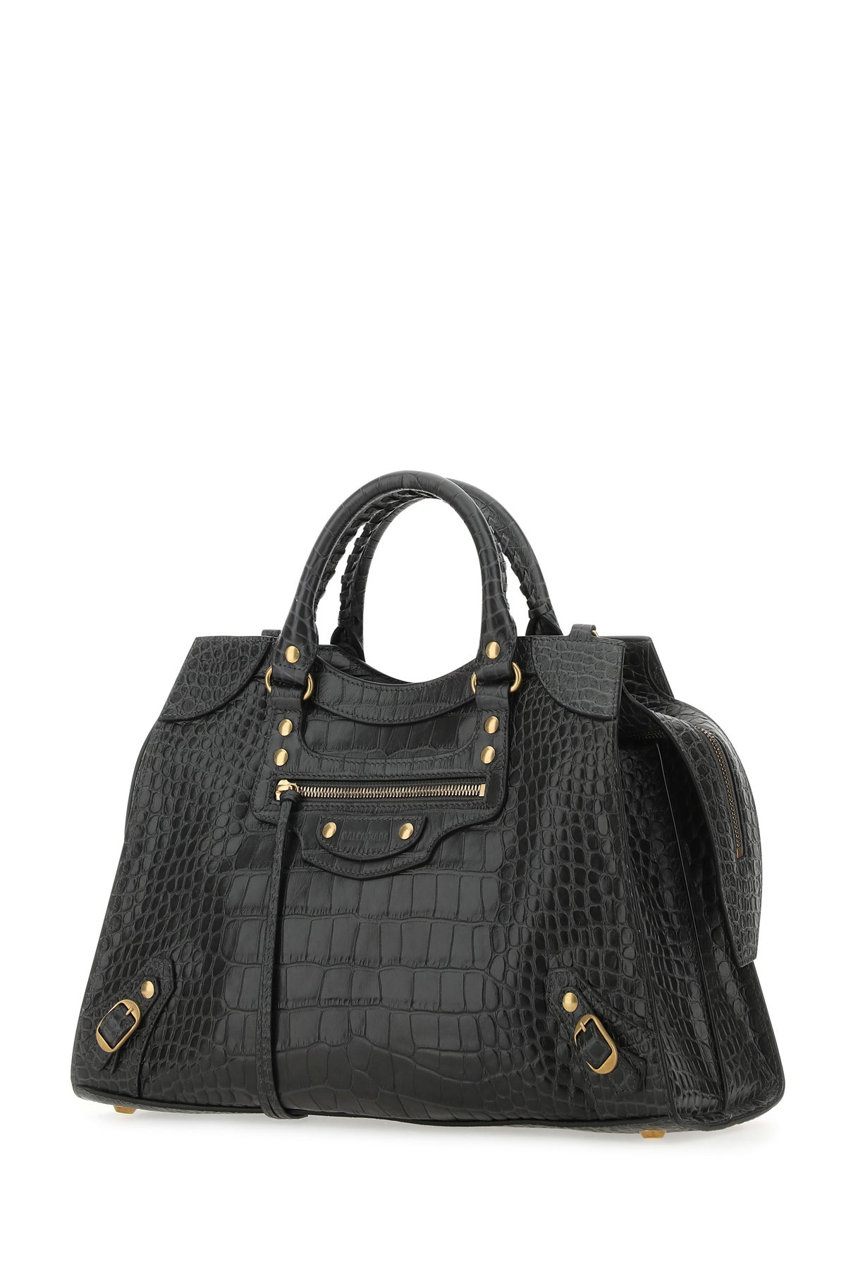 Charcoal leather Neo Classic City handbag - 2