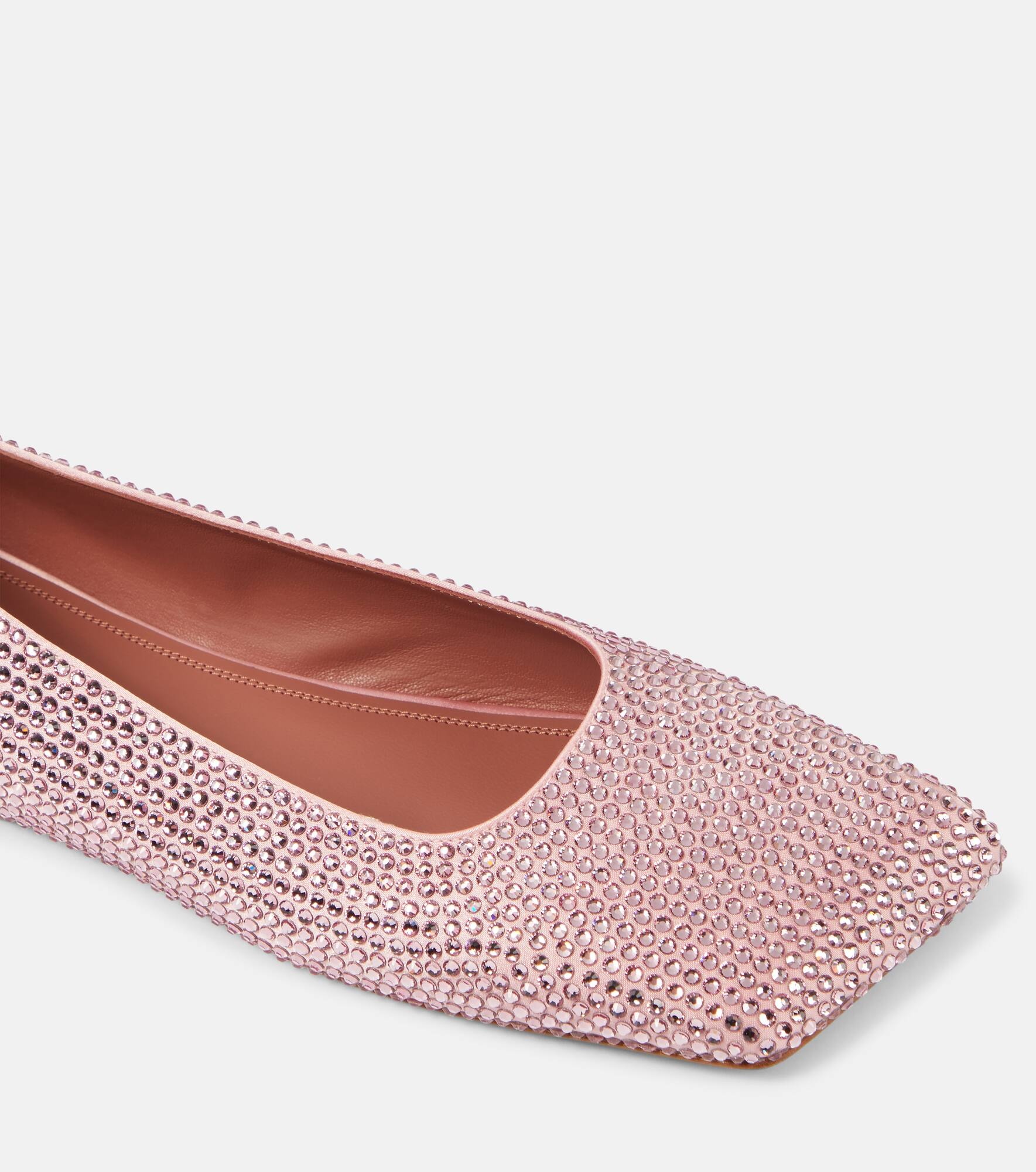 Ane embellished satin ballet flats - 6