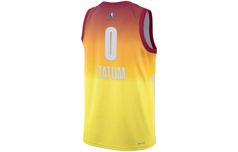 Jordan Air Jordan SS23 All-star Weekend Jayson Tatum Jersey 'Orange Yellow' DX6330-626 outlook