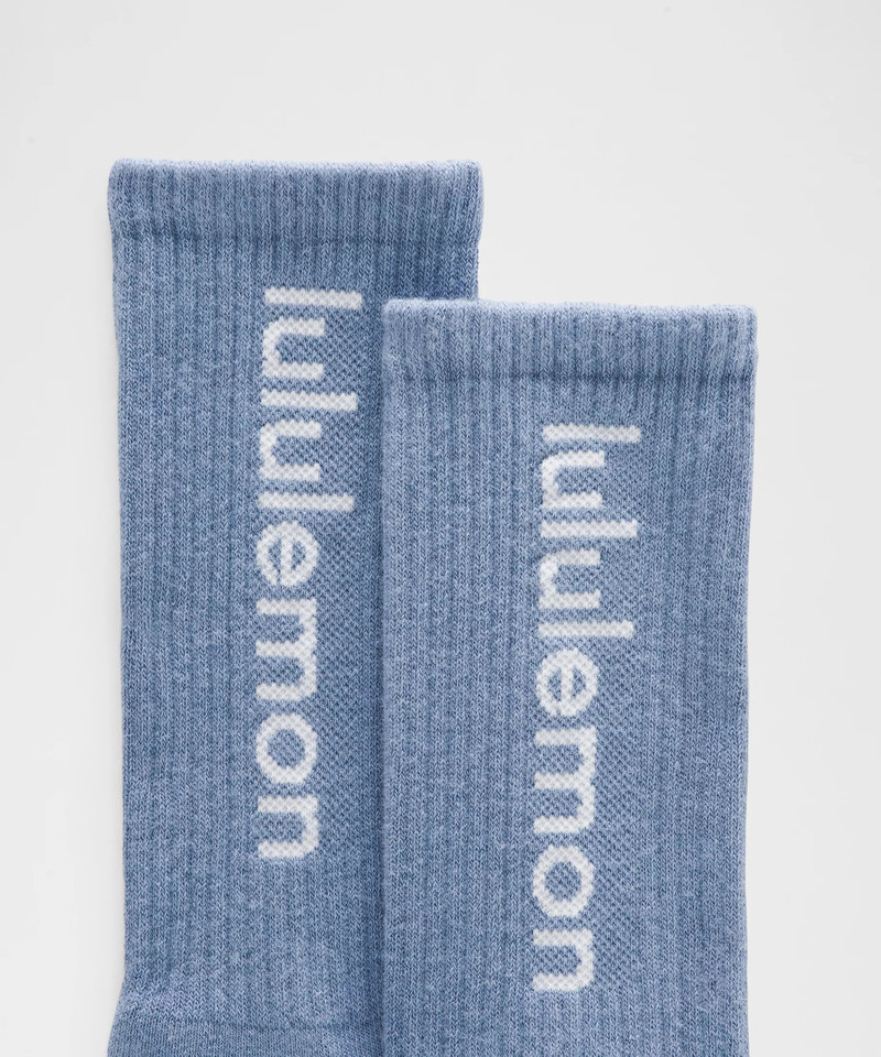 lululemon Unisex Daily Essential Crew Socks *Wordmark outlook