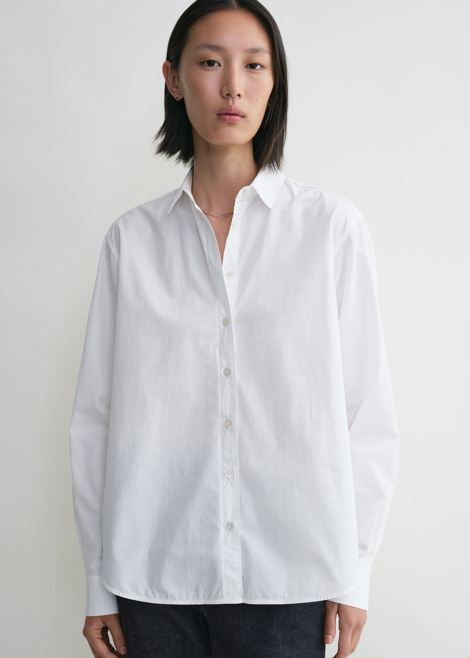 Signature cotton shirt white - 5