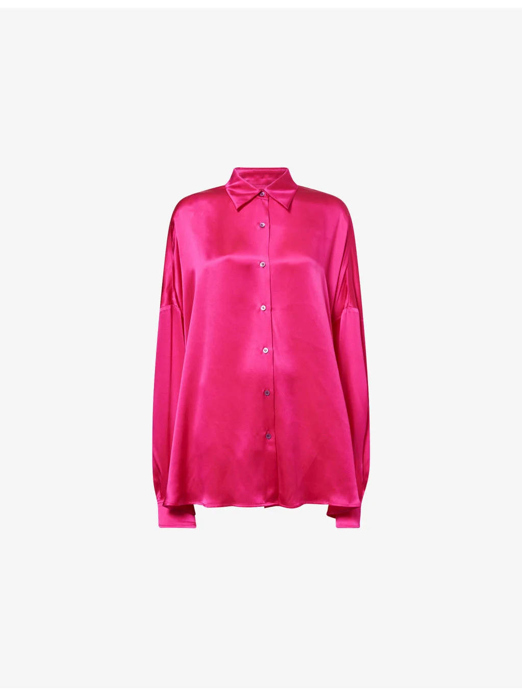 Oversized Casia Silk Shirt - 1