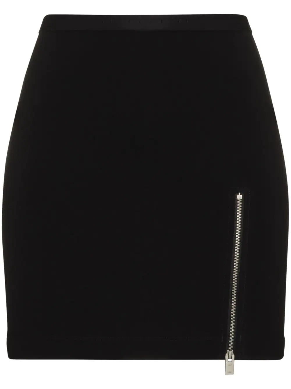 front zip mini skirt - 1