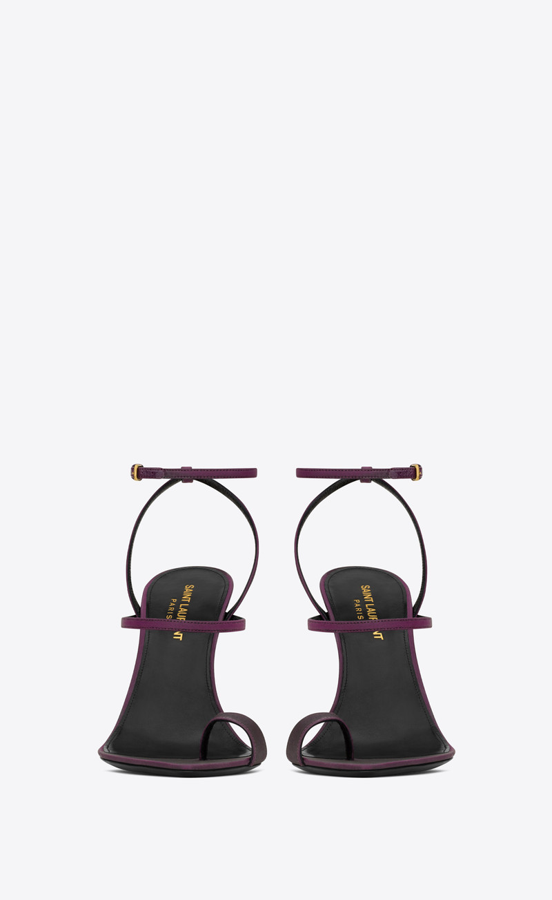 SAINT LAURENT dive sandals in shantung outlook