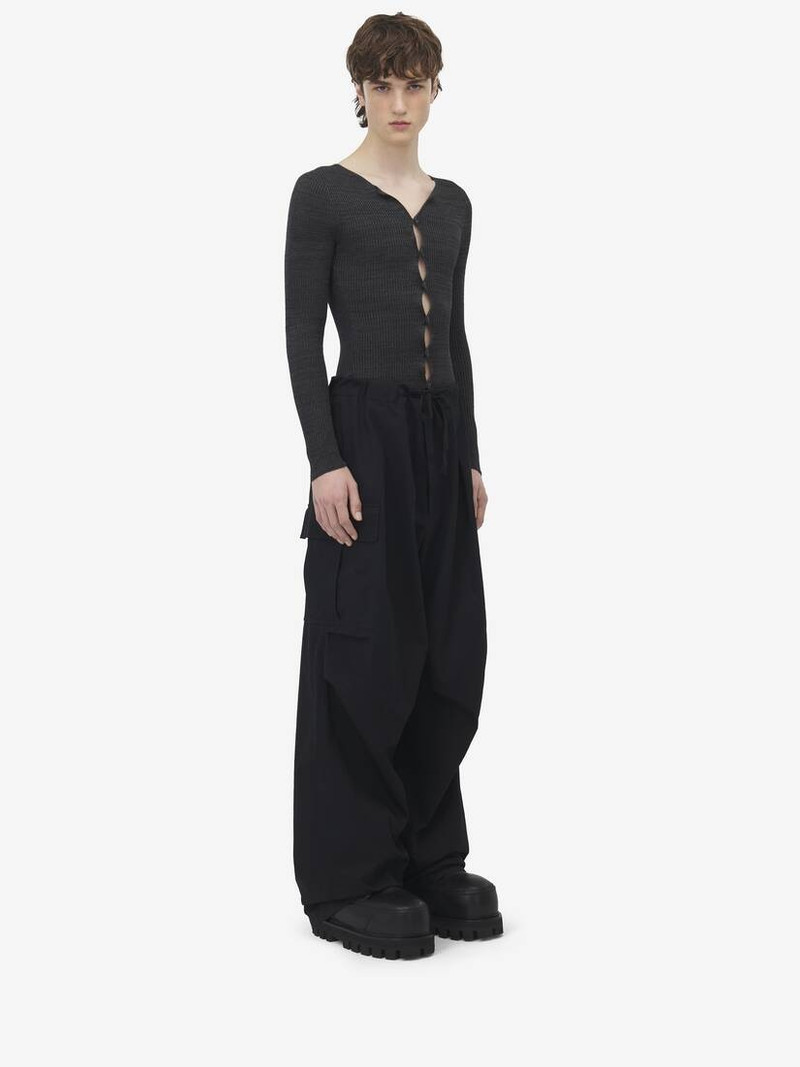 Pleated Cargo Trousers 3
