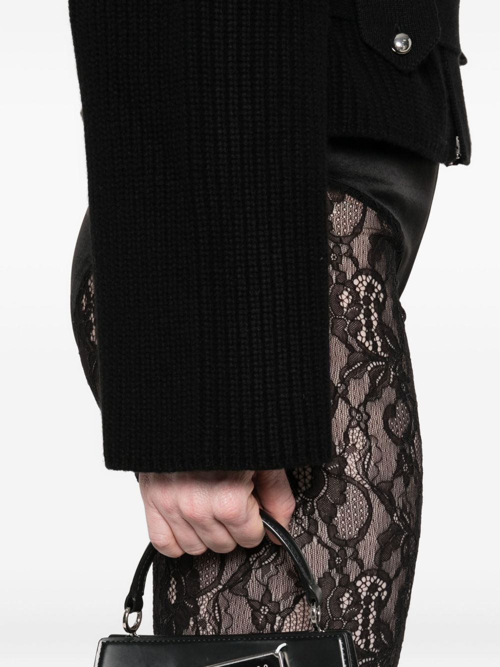 lace-panelled shorts - 5