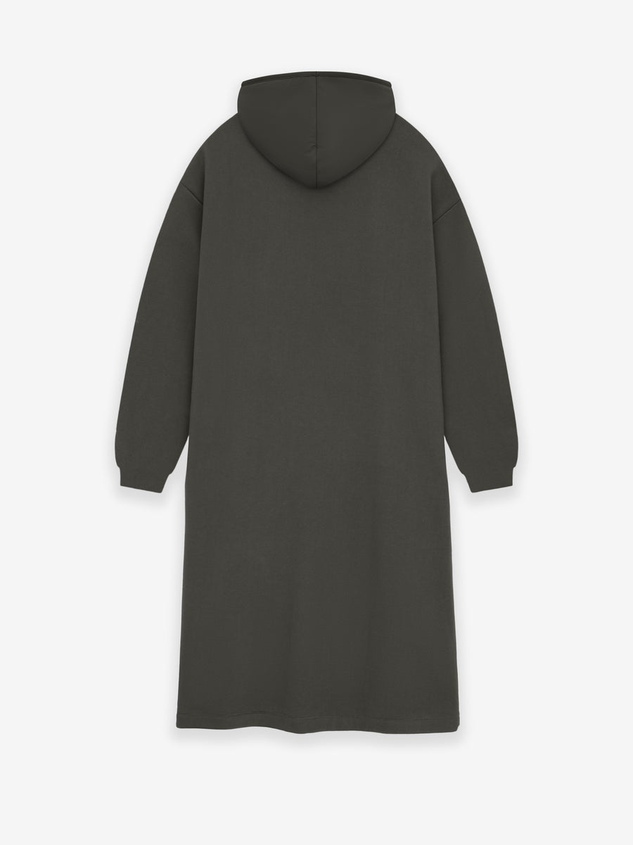 Womens Nylon Fleece Hooded Dress - 2